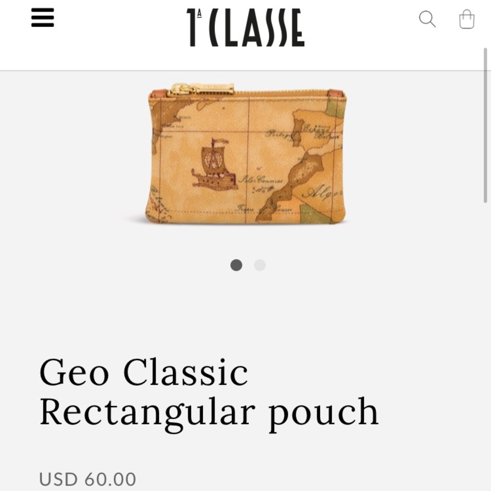 Fabric flat rectangular pouch